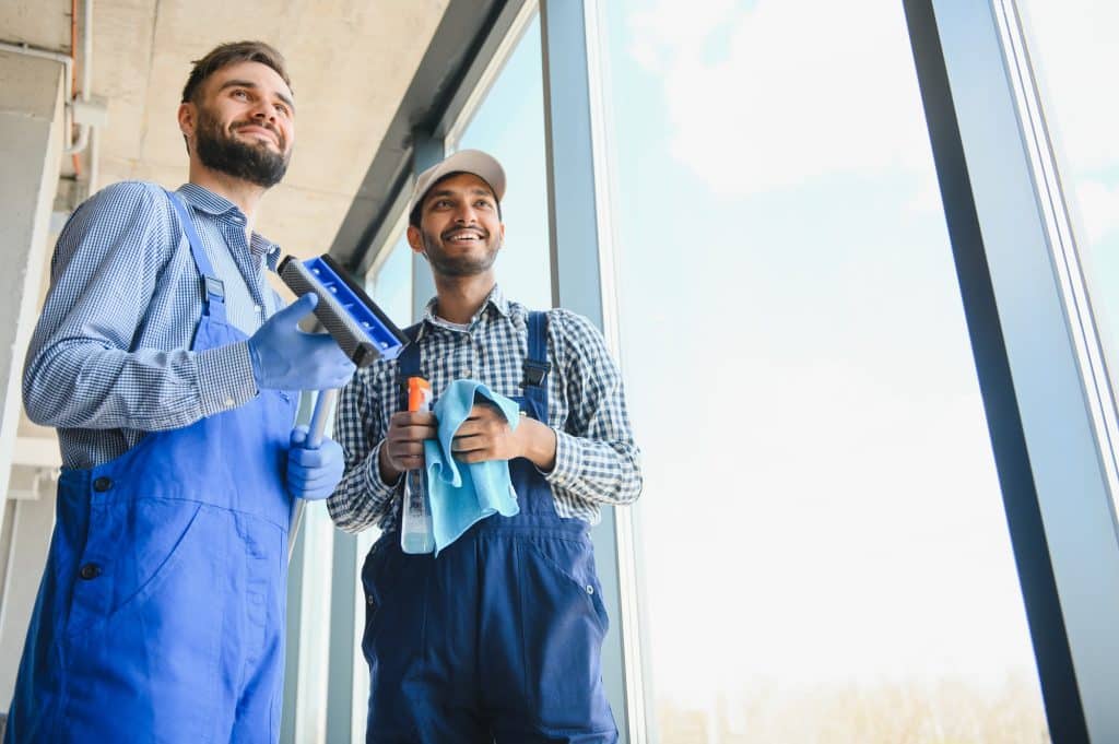 Twee professionele schoonmakers | Professionele schoonmaak na verbouwing | Asenso Schoonmaakdiensten