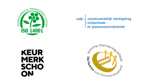 Certificaties ISO 14001 - Code Verantwoordelijk Marktgedrag - Keurmerk Schoon - Stichting Normering Arbeid _ Asenso 2